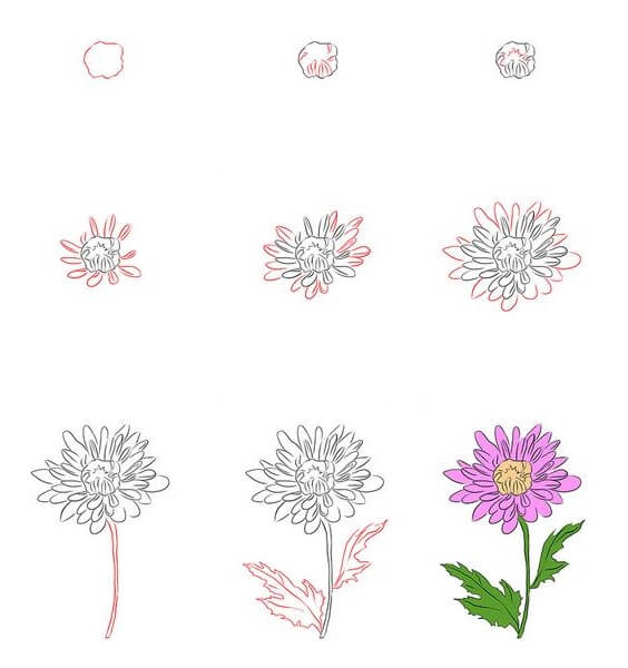 Idée fleur (3) dessin