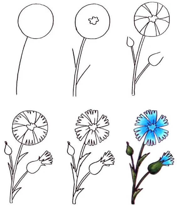 Idée fleur (53) dessin