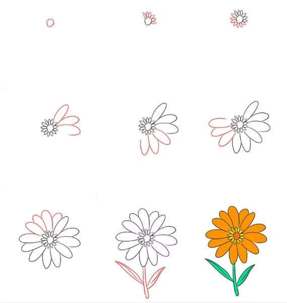 Idée fleur (55) dessin