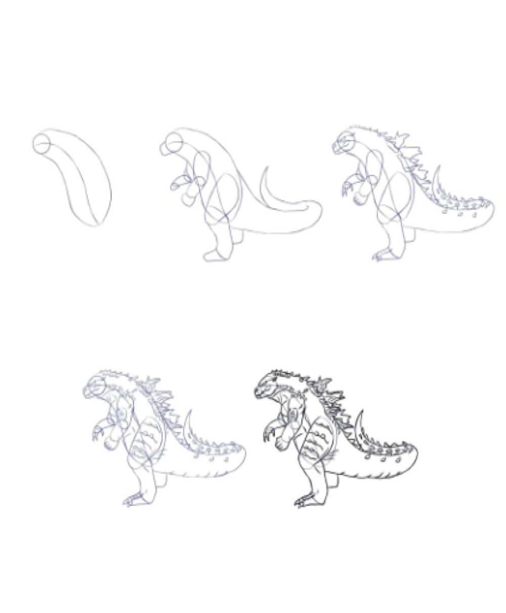 Idée Godzilla (1) dessin