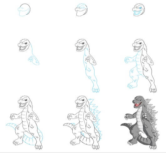Idée Godzilla (17) dessin