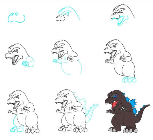 Idée Godzilla (18) dessin
