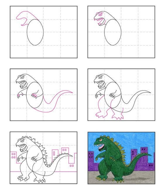Idée Godzilla (6) dessin