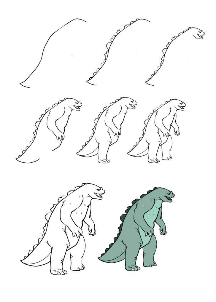Idée Godzilla (9) dessin