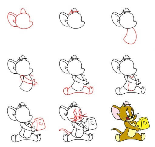 Idée Jerry souris (6) dessin