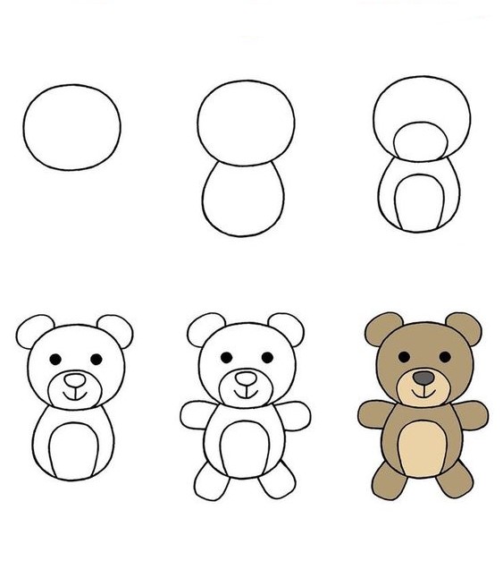Idée ours en peluche (15) dessin