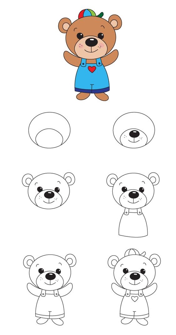 Idée ours en peluche (17) dessin