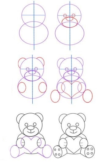 Idée ours en peluche (19) dessin