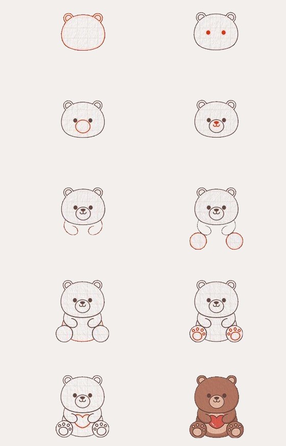 Idée ours en peluche (2) dessin