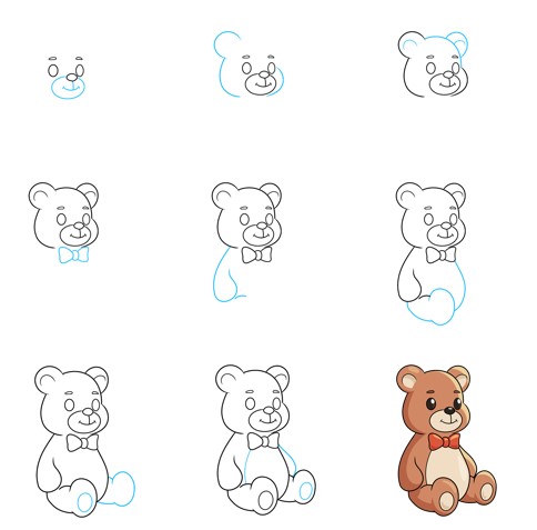 Idée ours en peluche (21) dessin