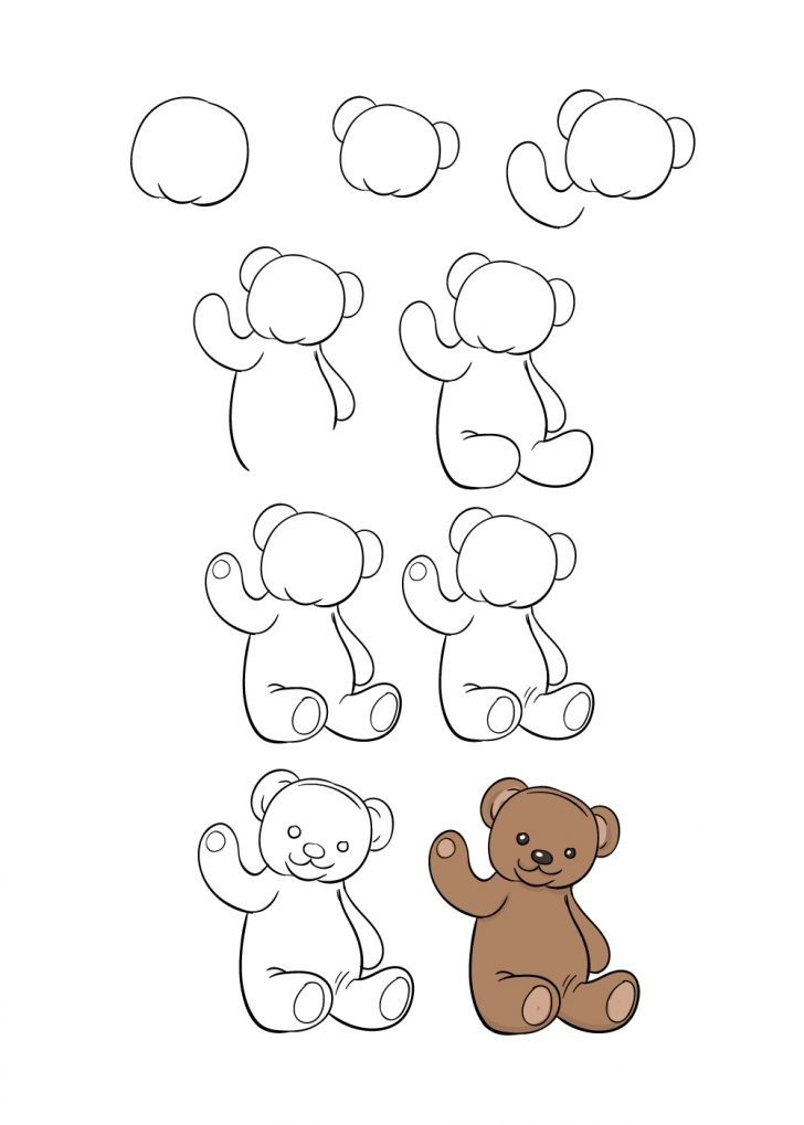 Idée ours en peluche (30) dessin