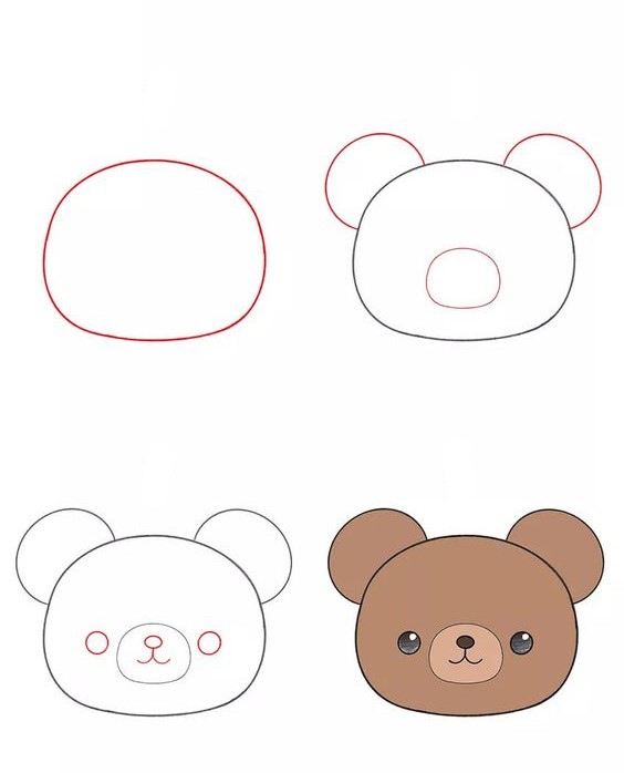 Idée ours en peluche (5) dessin