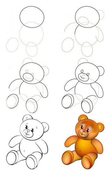 Idée ours en peluche (6) dessin