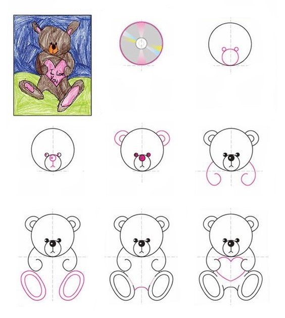 Idée ours en peluche (7) dessin