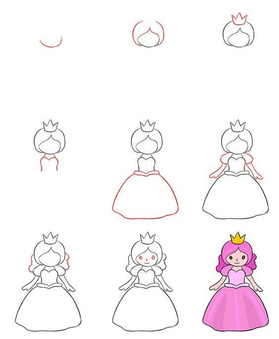 Idée Princesse Peach (2) dessin