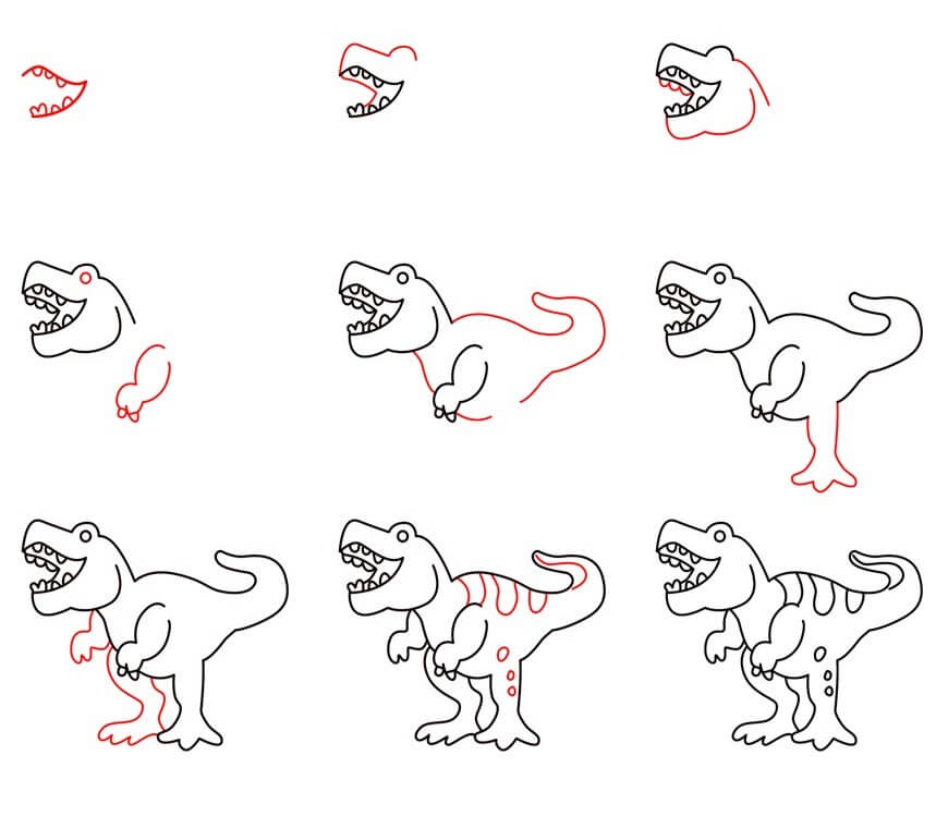 Dessin Facile De T Rex Coloriage De B b Dinosaure T Rex Contour Dessin Facile De T Rex Coloriage De B b Dinosaure T Rex Contour