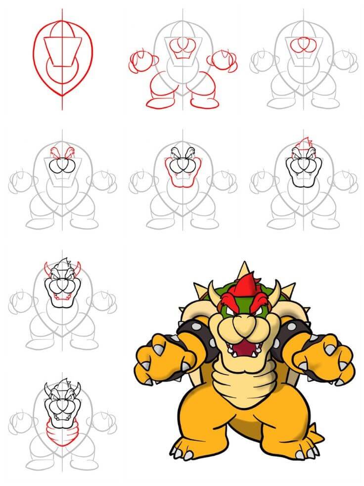 Idées Bowser (2) dessin