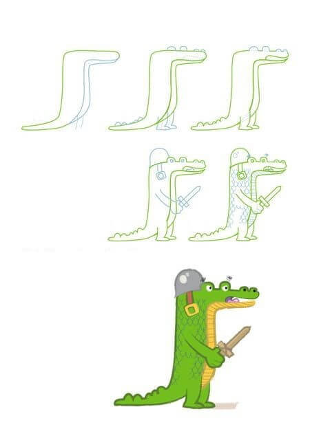 Idées d'alligators (32) dessin