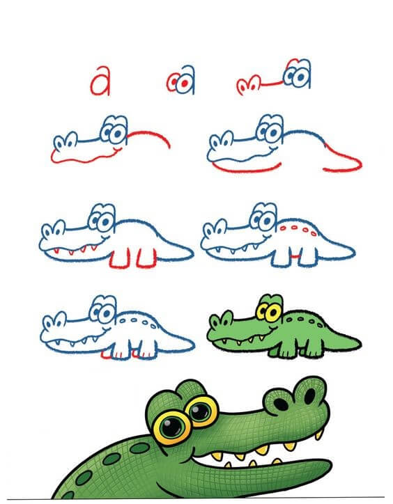 Idées d'alligators (4) dessin