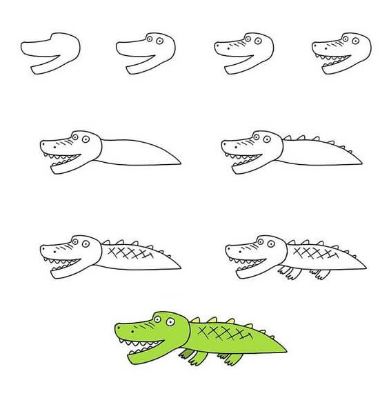 Idées d'alligators (5) dessin