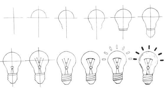 Idées d'ampoules (5) dessin