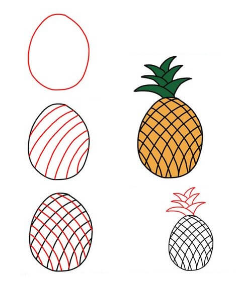 Idées d’ananas (1) dessin