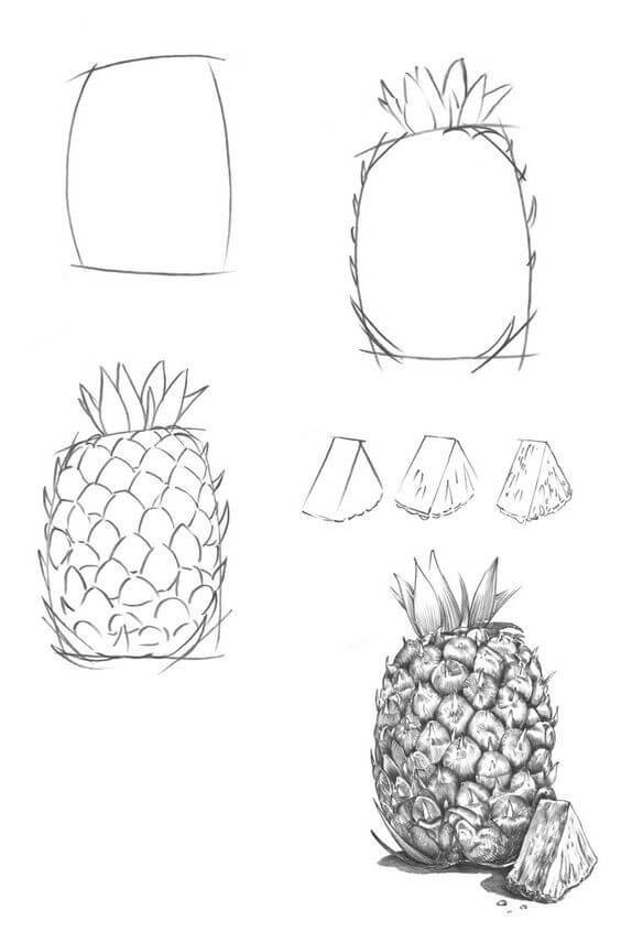 Idées d’ananas (18) dessin