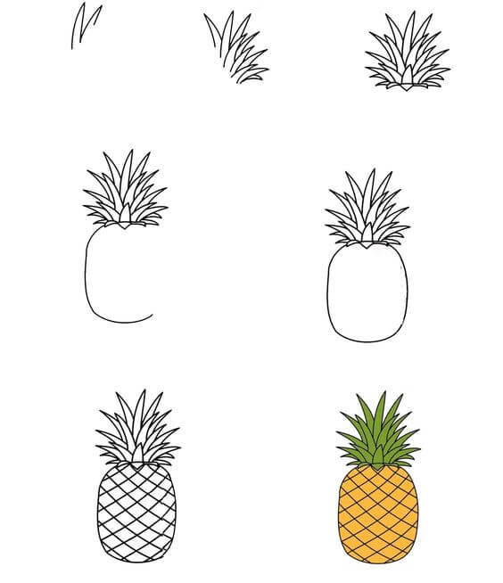 Idées d’ananas (3) dessin