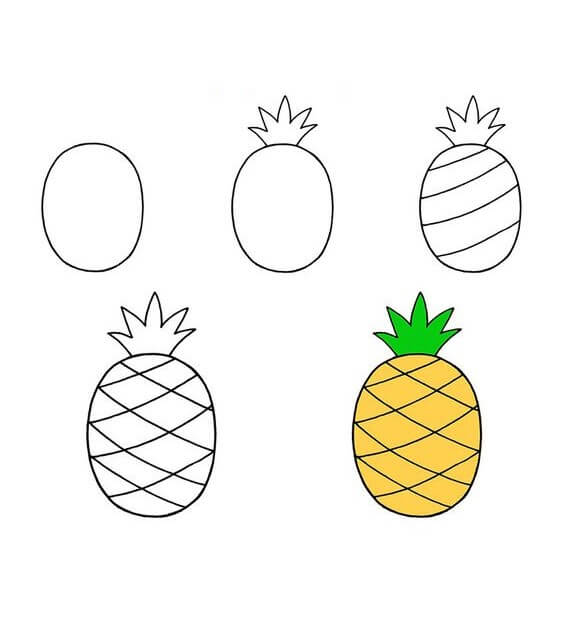 Idées d'ananas (4) dessin