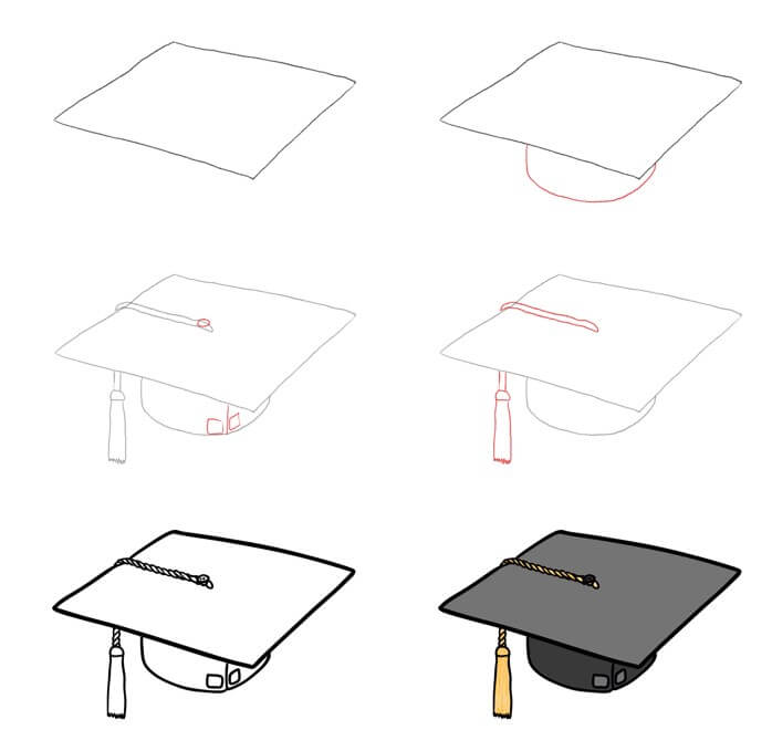 Idées de casquettes de remise des diplômes (18) dessin