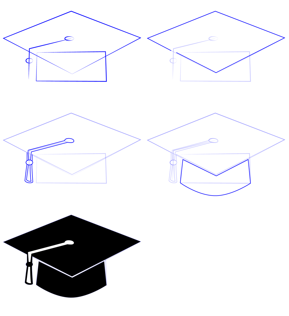 Idées de casquettes de remise des diplômes (20) dessin