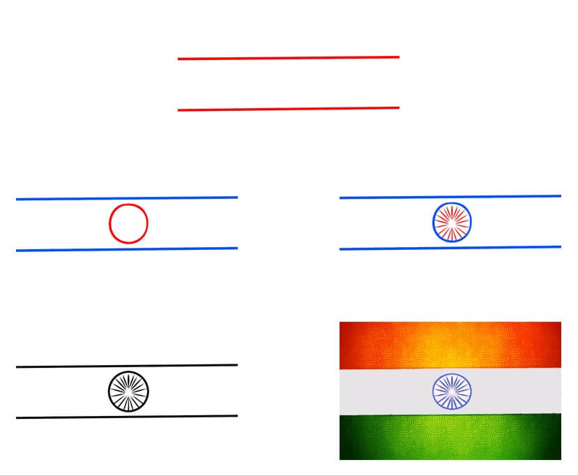 Idées de drapeau indien (4) dessin