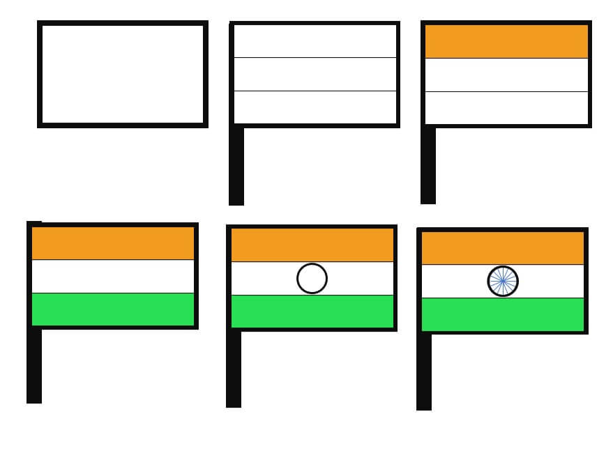 Idées de drapeau indien (8) dessin