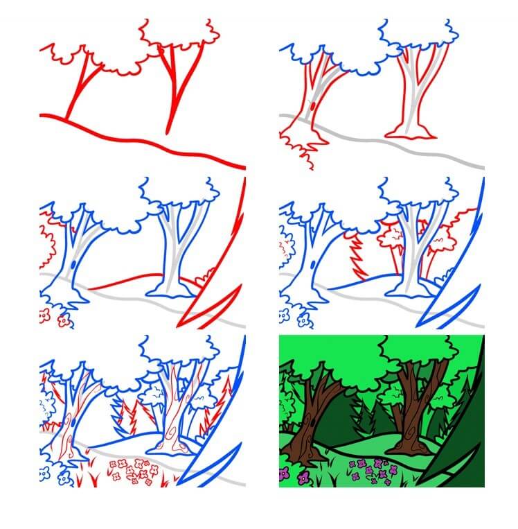 Idées de forêt (13) dessin