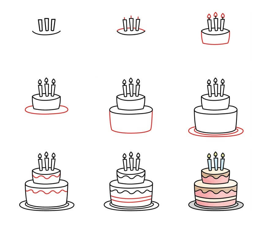 G teau Facile Dessiner Dessin Gateau D Anniversaire Facile ZZGH G teau Facile Dessiner Dessin Gateau D Anniversaire Facile ZZGH