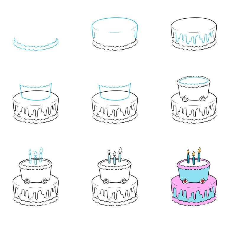 Gâteau d’anniversaire dessin
