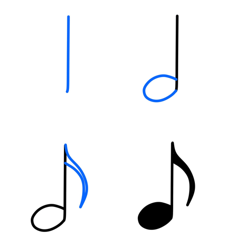 Idées de notes de musique (12) dessin