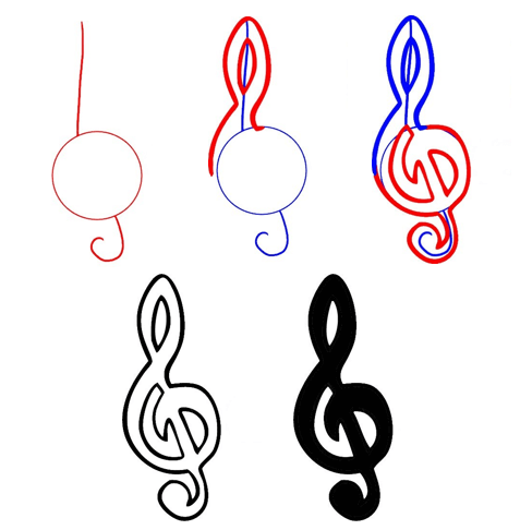 Idées de notes de musique (16) dessin