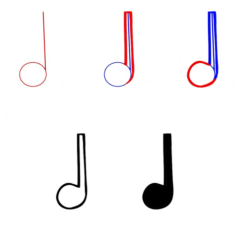 Idées de notes de musique (17) dessin