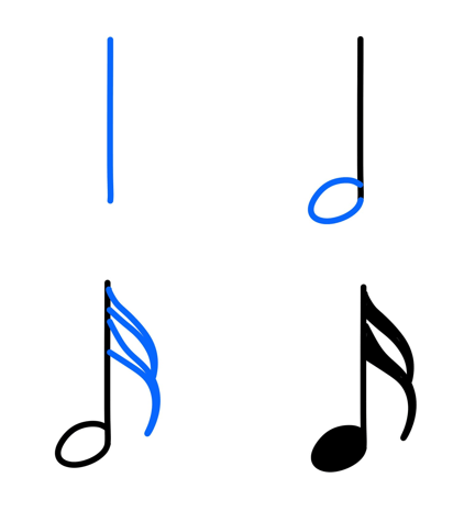 Idées de notes de musique (18) dessin