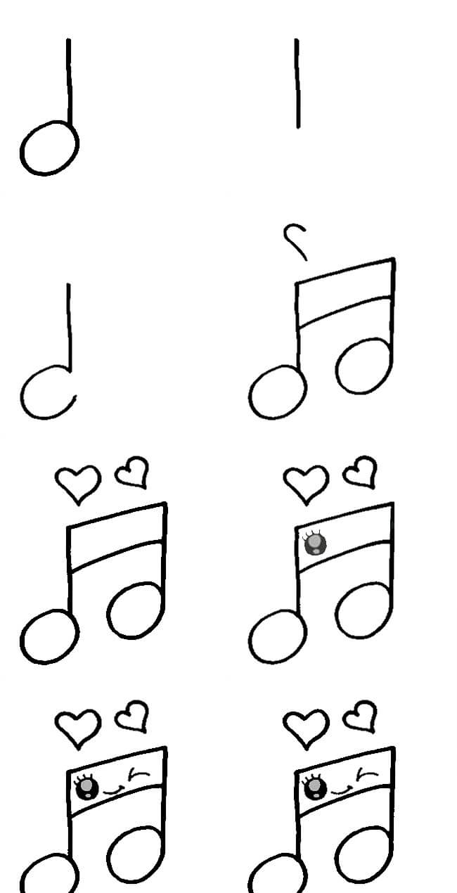 Idées de notes de musique (5) dessin