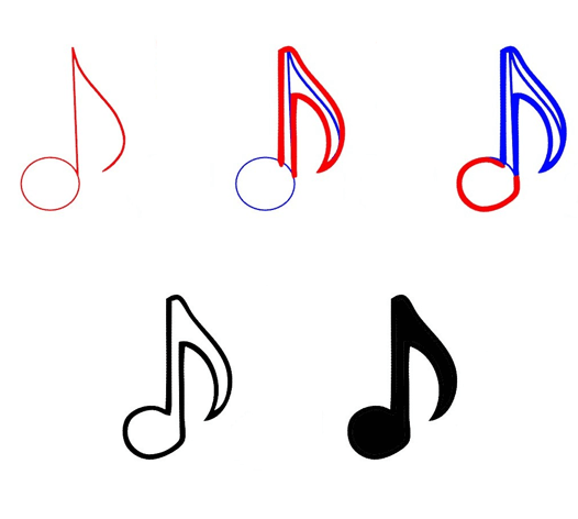 Idées de notes de musique (7) dessin