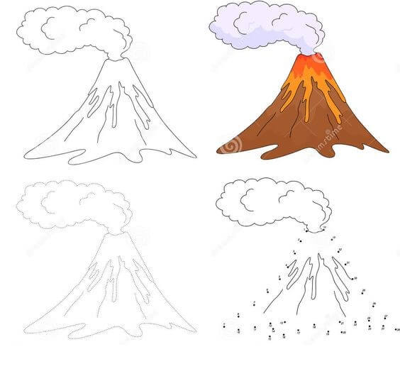 Idées de volcan (10) dessin