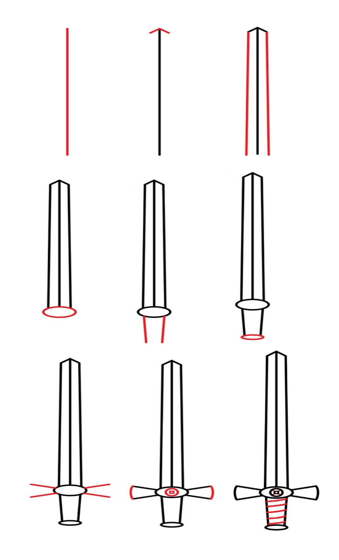 Idées de dessin Épée - Comment dessiner Épée