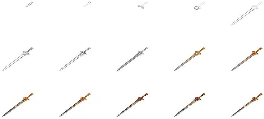 Idées d’épée (11) dessin