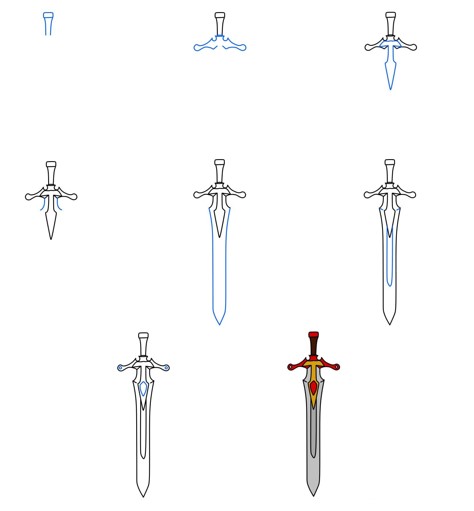 Idées d'épée (13) dessin