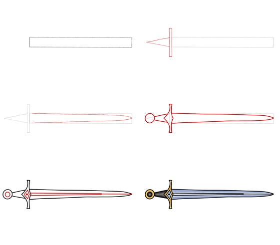 Idées d’épée (18) dessin