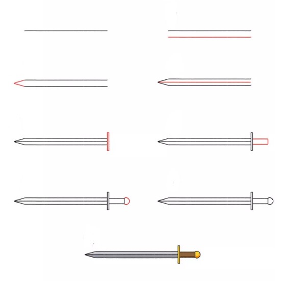 Idées d'épée (8) dessin