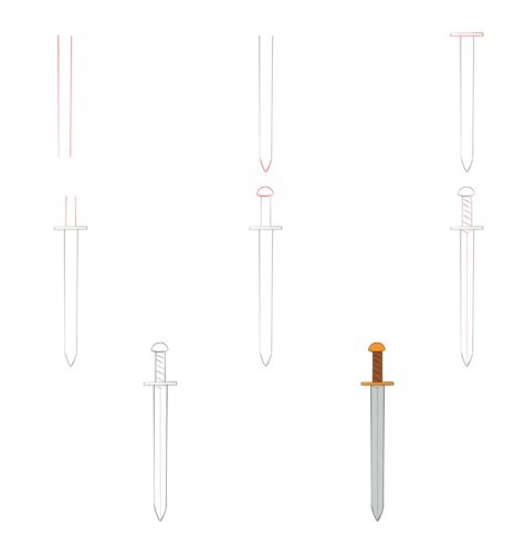 Idées d'épée (9) dessin