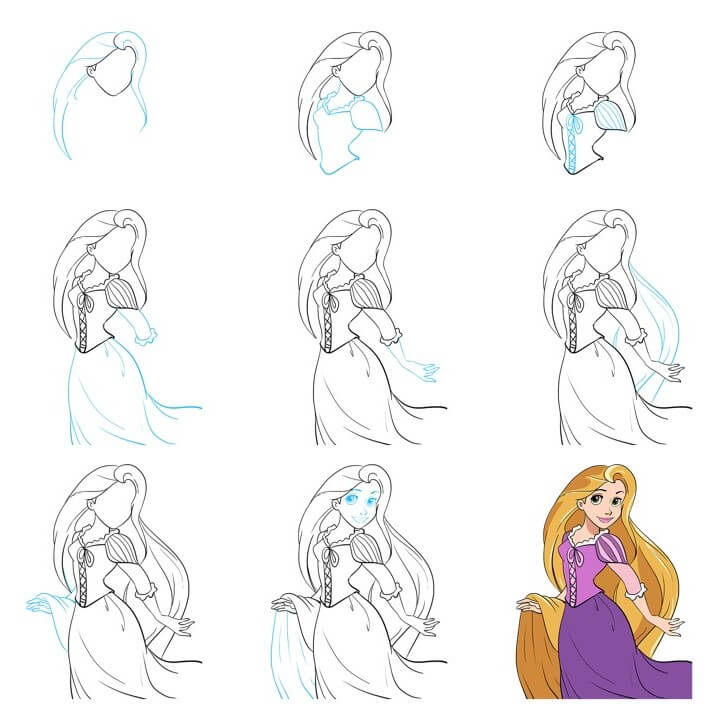 Rapunzel dessin